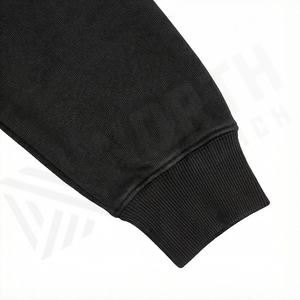 Sweat à capuche personnalisé pour homme, 500 GSM, lourd, coupe oversize, en molleton bouclette, épaules tombantes, fermeture éclair intégrale, couleur personnalisable - Product Image 6