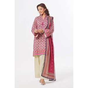 ชุดผ้าชีฟองสีเบจและชมพูแบบ 3 ชิ้น ไม่เย็บตะเข็บ สำหรับผู้หญิง สวมใส่ได้ทุกวัน พร้อมตกแต่งพู่ห้อย - Product Image 6