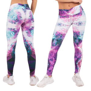 OEM Extensible Compression Anti Cellulite Gym Workout Logo Personnalisé Yoga Legging Taille Haute Lift Up Butt Scrunch - Product Image 1
