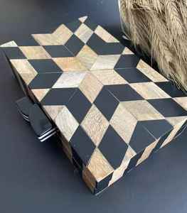 Clutch Clásico de Madera con Imitación de Perlas, Chapado en Oro, con Diseño de Mariposa, para Bodas, Diseño Creativo para Mujer - Product Image 6