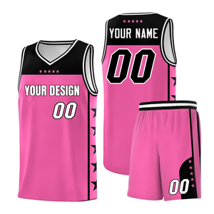 Uniformes Deportivos Personalizados por Sublimación, Conjuntos de Camisetas de Baloncesto de Manga Corta, Tallas Grandes, Números y Nombres, 100% Poliéster - Product Image 3