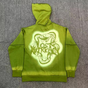 Sudadera con Capucha Personalizada de Algodón Grueso con Lavado Ácido para Hombre, Sudadera con Capucha Vintage Lavada, Sudadera con Capucha Extra Grande para Hombre, Sudadera con Capucha con Cremallera de Moda de Invierno para Hombre al por Mayor - Product Image 2