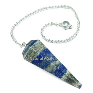 <b>Crystal</b> Carnelian 6-Faceted Gemstone Pendulum with Real Touch Finish for Feng Shui - Product Image 3