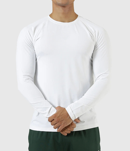 Hombres Gimnasio Compresión Capa base Top Manga larga Secado rápido Deporte Personalizado Hombres Gimnasio Manga larga Camisas de compresión en blanco - Product Image 6