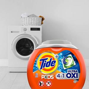 Cápsulas de Detergente para Ropa Tide PODS 4 en 1 Ultra Oxi, Alta Eficiencia (HE), 61 Unidades - Product Image 6