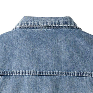 Nuevo Chaleco Vaquero sin Mangas Informal para Hombre, 100% Algodón, Color Sólido, Transpirable y a Precio Económico - Product Image 6