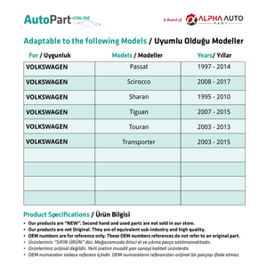 Boquilla de rociador de agua trasera para Volkswagen, Skoda, Audi, Seat (envío desde el fabricante de Turquía) Código de producto: WR2218 - Product Image 5