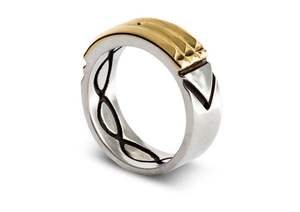 Bande Anneau Hommes Énergie Spirituelle Anneau Anillo <span class=keywords><strong>Atlante</strong></span> Atlantis Anneau Haute Qualité En Gros 925 Italien <span class=keywords><strong>Argent</strong></span> CHRISTIAN CLASSIC - Product Image 2