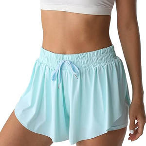 แฟชั่นใหม่สำหรับผู้หญิงกางเกงออกกำลังกายขาสั้นผ้าฝ้าย100% ยืดระบายอากาศได้สำหรับใส่ในฤดูร้อน - Product Image 1