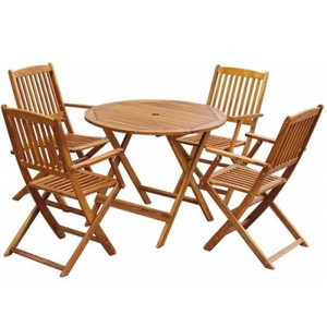 Gran oferta de muebles de exterior, mesas de jardín al aire libre, juego de sillas Ang, juego de muebles de madera - Product Image 1