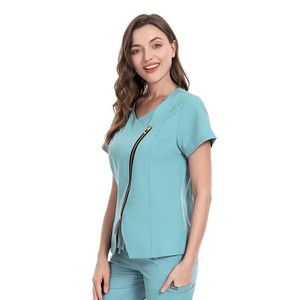 Dernier modèle de gommage d'uniforme d'allaitement pour femmes, élégant, pour le personnel hospitalier, ensembles d'uniformes pour la vente en gros - Product Image 3