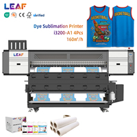 Impresora de inyección de tinta Digital LEAF de alta calidad I3200 1,8 m 1,9 m de ancho Impresora de sublimación térmica Cortina Máquina de impresión digital