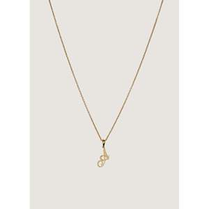 Pendentif Breloque Lettre d'Amour en Or, Bijou de Style Religieux avec Motif Cœur en Diamant et Zircon pour Mariage - Product Image 4