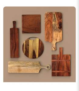 Tablas de Queso de Madera al por Mayor, Tabla de Servir Rústica para Aperitivos, Tablas de Cortar, Utensilios de Cocina para Charcutería al Mejor Precio - Product Image 1