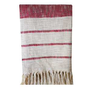 Calidad de exportación 100% algodón lanza tamaño personalizado y color con flecos grandes algodón lanza fabricante indio - Product Image 1