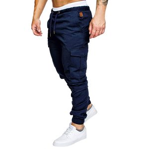 Pantalones de chándal para hombre, gimnasios, entrenamiento, Fitness, pantalones de algodón, pantalones de chándal ajustados de moda informal para hombre - Product Image 2