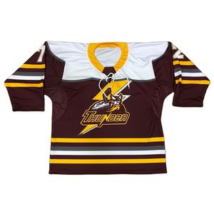 Vente en gros Taille personnalisée Maillot de hockey sur glace Nouveau design avec impression par sublimation personnalisée pour vêtements de hockey sur glace - Product Image 1