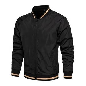100% poliéster personalizado al por mayor invierno otoño hombres prendas de vestir exteriores cálida moda estilos chaqueta al aire libre chaqueta de Bombardero - Product Image 3
