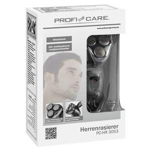 Afeitadora Eléctrica Gris con Cuchillas Triples y Dobles, Afeitadora Rotatoria de Láminas Impermeable IPX7 para Afeitado Corporal, Repuesto y Uso en Autocaravanas - Product Image 1