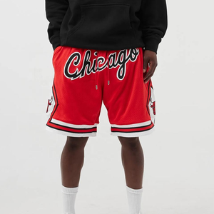 Shorts de basket-ball pour hommes avec impression de logo personnalisé vierge, shorts de cyclisme en maille, vente en gros - Product Image 6