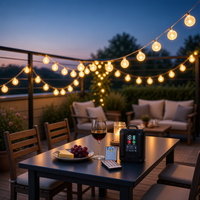 Guirlandes lumineuses de jardin d'extérieur G50, lumières LED en forme de globe, lumières suspendues étanches pour le camping, la terrasse, la maison, la cour, le balcon, les fêtes