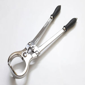 Instruments d'insémination vétérinaire réutilisables en acier inoxydable en gros, pinces de castration pour porcs et moutons, forceps pour la médecine animale - Product Image 2
