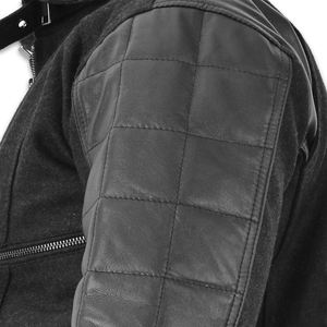 Veste en cuir de mouton de motard de style nouveau avec fermeture éclair personnalisée, prix de gros, fermeture éclair imperméable, vestes en cuir - Product Image 4