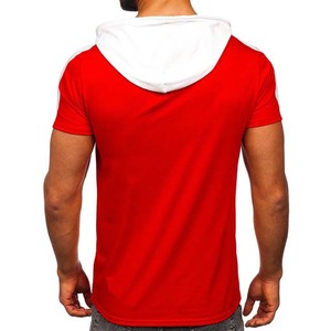 Sudaderas con Capucha para Hombre, Otoño, Color Rojo, Poliéster/Algodón, Servicio OEM/ODM, Manga Corta, Bordadas, Venta al Por Mayor - Product Image 5