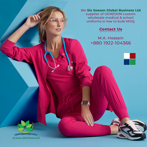 Uniformes médicos OEM Bangladesh Custom Hospital Scrubs Enfermera Doctor Ropa Unisex Healthcare Ropa Fabricación Exportadores - Product Image 2