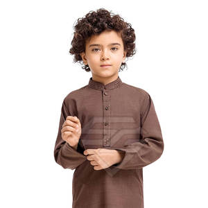 Conjunto Tradicional de Kurta y Shalwar para Niños con Elegante Diseño de Bordado, 100% Algodón Premium para Eid y Fiestas - Product Image 4
