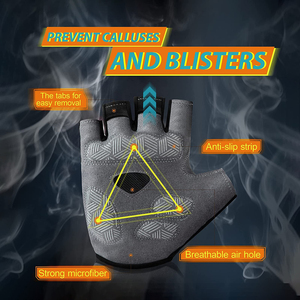 Guantes de entrenamiento de levantamiento de pesas con protección de Palma Guantes de culturismo y gimnasio OEM para levantamiento de pesas Proveedor de ropa deportiva duradera - Product Image 3