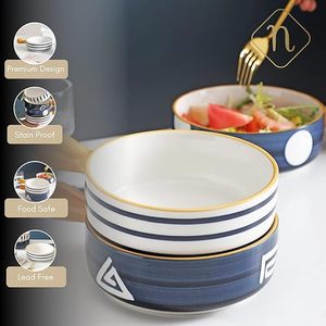 Unique Design Ceramic Food Bowl for Modern Kitchen Style Matte Finish Ceramic Food Bowl for Contemporary Dining Look - Product Image 6