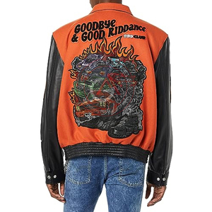 2023 vente en gros personnalisé coton polaire Baseball veste Letterman blanc femmes université veste fabricant professionnel - Product Image 4