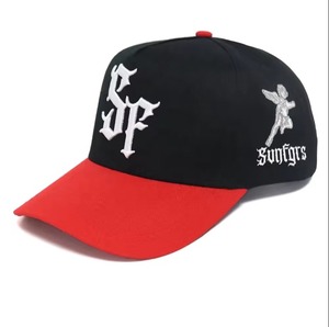 Dandy Gorras Angle High Quality Custom Two Tone Baseball Caps Gothic Logo VN Hat Manufacturer Sport Caps Customize Brand Logo - Product Image 2