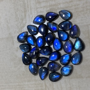 Lote al por mayor de cabujones de labradorita azul natural brillante, piedras preciosas sueltas lisas de alta calidad para la fabricación de joyas. - Product Image 1