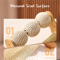 Gratte-chat et hamac tout-en-un avec boule en sisal et planche à gratter en bois-Intérieur Upgrade Edition