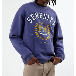 Gran oferta, sudadera personalizada para hombre, cuello redondo informal con forro polar de buena calidad, suministro ODM, sudadera personalizada para hombre con impresión - Product Image 1