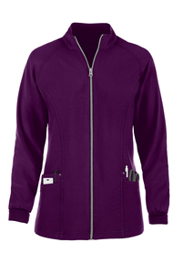 Meilleure qualité femmes fermeture éclair avant échauffement infirmière gommage veste été hôpital gommages à la mode vente chaude gommage échauffement vestes - Product Image 5