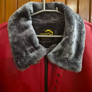 Veste en cuir de vache de style vintage d'hiver de haute qualité avec doublure en fausse fourrure, imperméable, écologique et fermeture éclair - Product Image 3