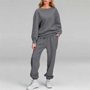 Ensemble deux pièces survêtement pour femmes Street Style Fashion Casual Wear Survêtements Jogging Costume Loungewear Pleine longueur ensembles pour femmes - Product Image 4