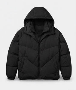Veste matelassée d'hiver pour homme, imperméable, col montant, style streetwear, rembourrage gonflé, veste d'extérieur personnalisée - Product Image 4