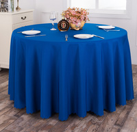 Nappe ronde en polyester de qualité supérieure blanche mantel de mesa Simple Home Decor Events Wedding Decoration Supplies Table Cloth