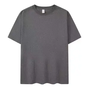 Haute qualité en gros impression t-shirt décontracté ample col rond à manches courtes hommes t-shirts prêt à expédier hommes