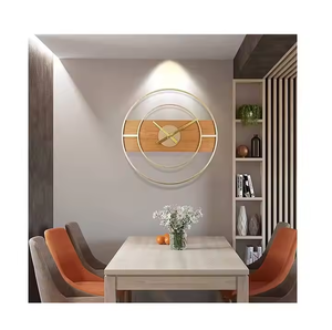 Azora Industries 'Horloge murale en métal faite à la main de style moderne de haute qualité Meilleur design Quartz Art déco Type de suspension Affichage à aiguille - Product Image 5