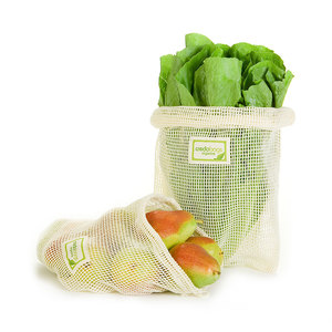 Listo para enviar Envío rápido 100% Totes de malla de algodón Bolsos de compras reutilizables de moda para dama Produce & Fruit Packaging - Product Image 3