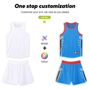 Camiseta de baloncesto de malla transpirable de alta calidad personalizada para niños conjunto de uniforme de baloncesto para niños con opción de talla grande - Product Image 3