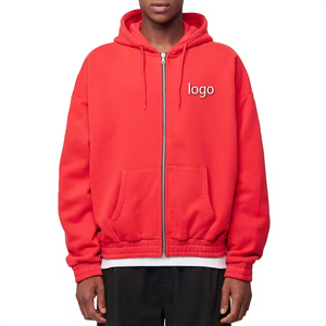 Sudadera con capucha de algodón lavado con ácido al por mayor 440 Gsm logotipo personalizado de gran tamaño lana en blanco a granel con capucha sin cuerda - Product Image 1