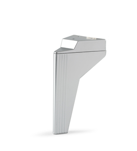 Venus Modern Heavy Duty T-Shape 17cm Pieds de meubles en plastique argenté pour canapé chaise armoire commode unité TV salle à manger - Product Image 1