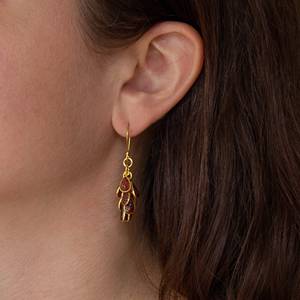 Pendientes de Plata de Ley con Circonitas y Granate de Diseñador Famoso, Elegantes y Modernos, Joyería de Fiesta, Regalo para Mujer - Product Image 3
