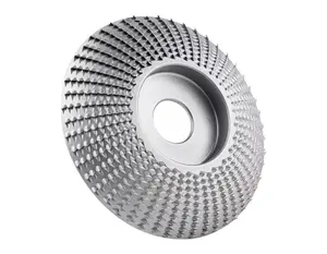 PEXMIENTAS 100mm Bevel Shape Abrasive Rotary Wood Carving Disc Wood Diamond Grinding Wheel